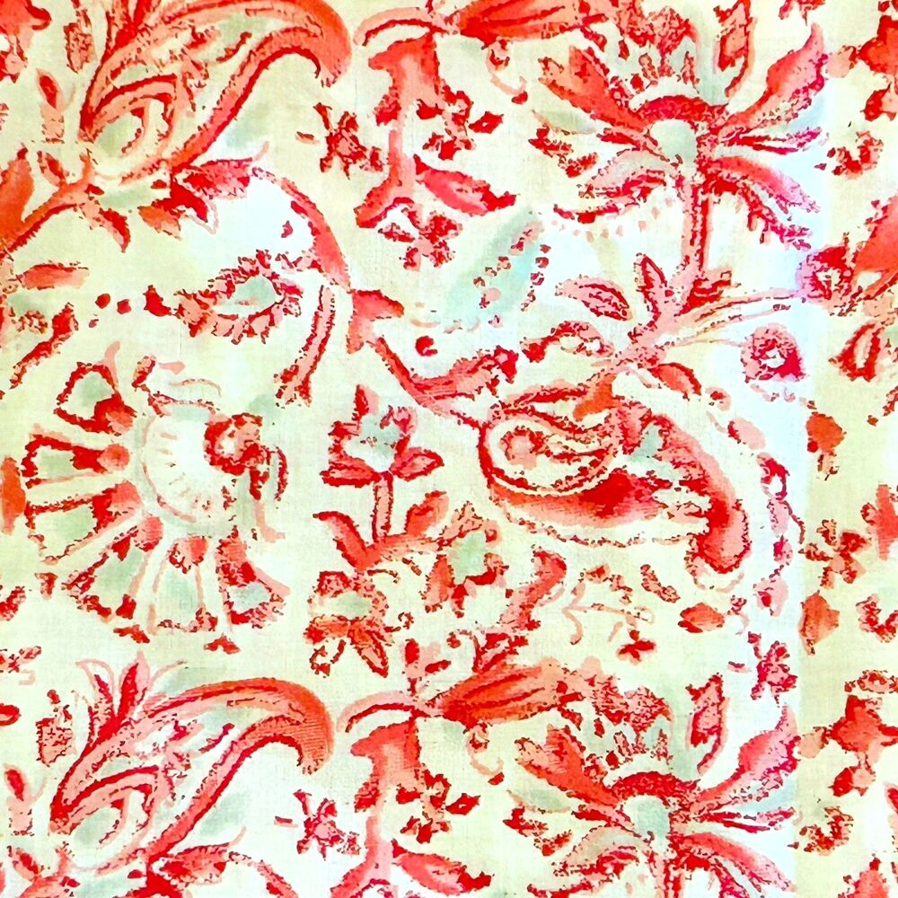Rachel Ashwell Shabby Chic Euro Sham Pink Floral Boho Paisley 30 x 30